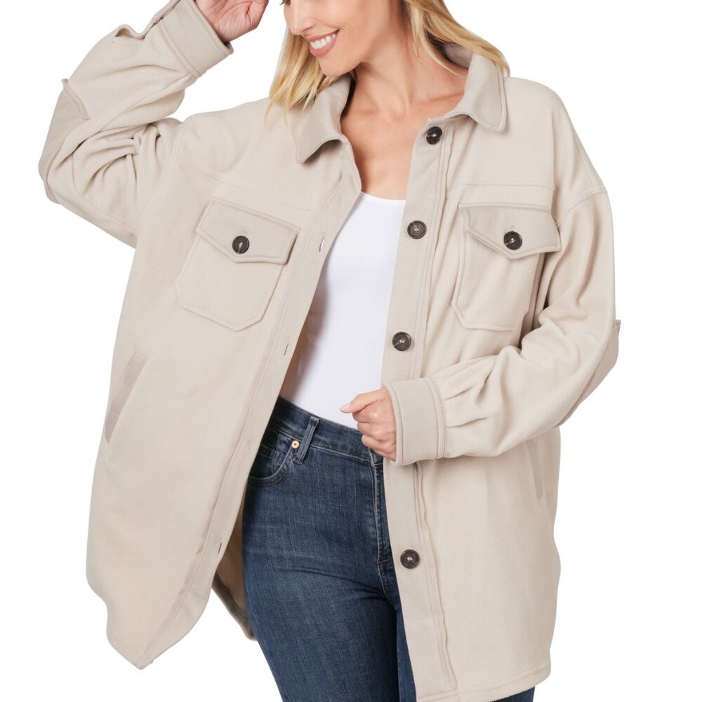 #322 FLEECE SHACKET